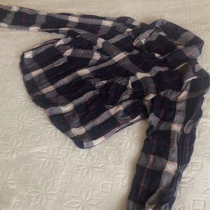Charlotte Russe Cropped Flannel